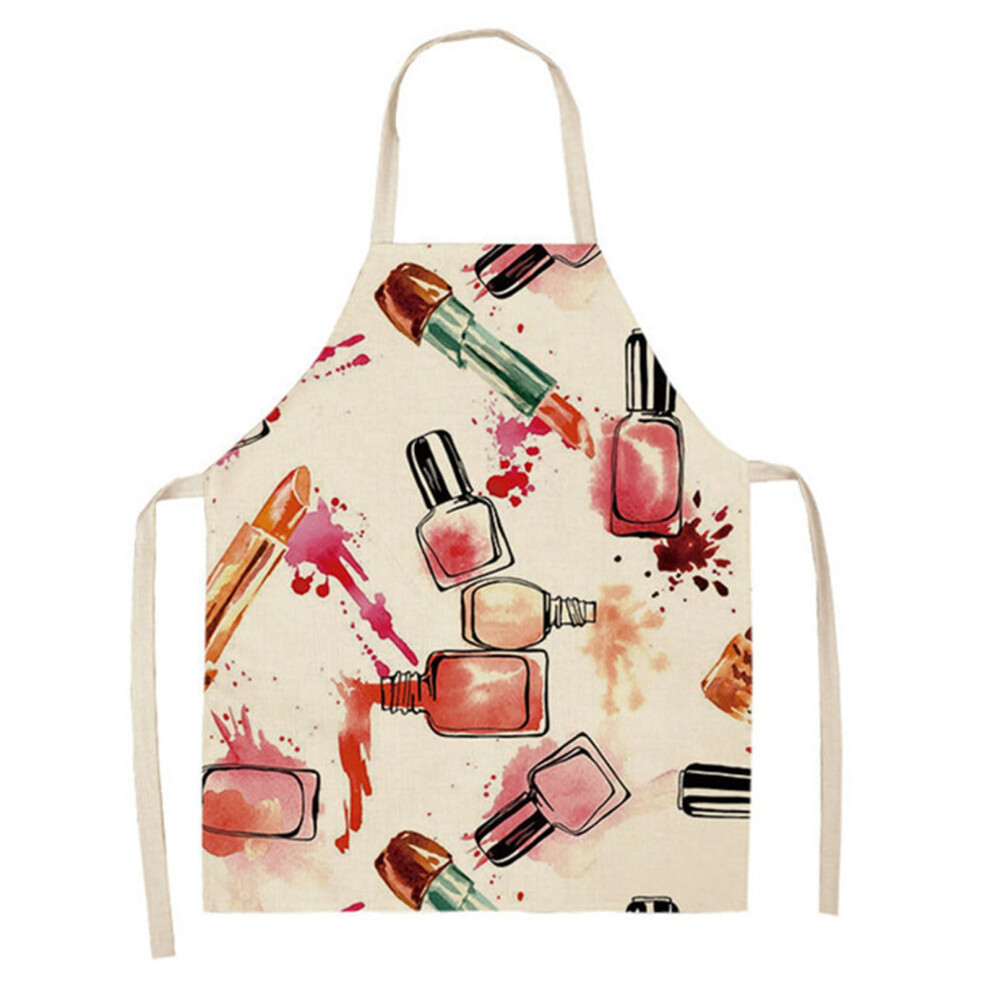 Stylish Linen Apron For Cooking And Makeup Studios, Unisex Adjustable Design, Easy To Clean 9382693023070