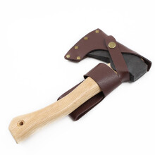 Handmade RustProof Leather Axe Sheath with Steel Rivets for Camping Hiking and Lumberjack Tools