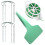 6Pack Rusts Resistant Plant Holder with 10 Label Stakes Garden 1