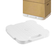 Heavy Duty Furniture Dolly with 360 Rotating Wheels, Smooth Quiet Mobility, Floor Protection, White