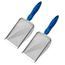 Garden Soil Sieve Stainless Steel Reptiles Sand Substrate-Blue