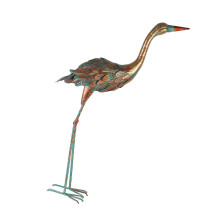 Wetterfeste Vintage-Vogelfigur, Ornamente,-Bronze-Head-up-Stil