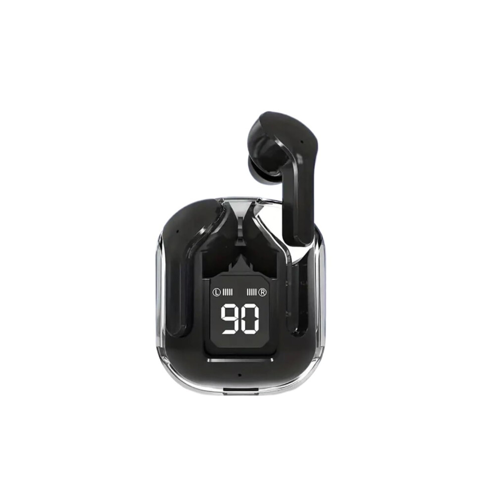 Bluetooth Headset T2 Inear Earphone With Transparent Hifi Headphones Digital Display Stereo Sound For Xiaomi Black 9347817317381