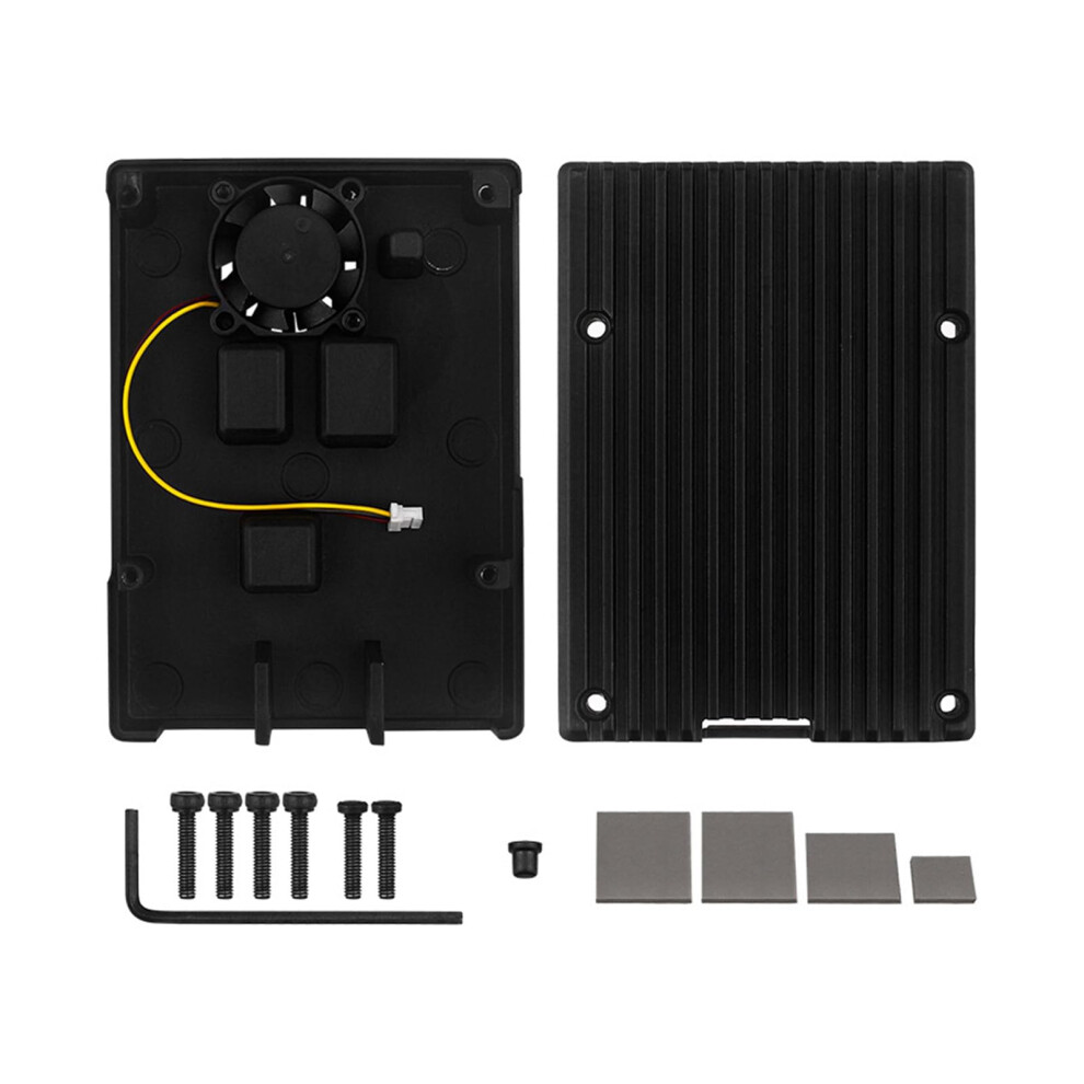 Aluminum Case With Powerful Fan Cooling And Enhanced Heat Dissipation For Raspberry Pi 5 9199774893435