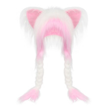Plush niche anime cat ear animal ear animation subculture neutral hair y2k headgear hat