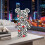 (Patterned Love) 1890pcs Patterned Heart Lucky Bear 3D Puzzle Blocks | Decorative and Room Decor 1