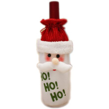 Drawstring Wine Bags, Enhances Christmas Party Atmosphere By Dressing Up Your Wine Bottles, Red Non-woven Fabric, Holiday Bottle Sweaters Perfect For