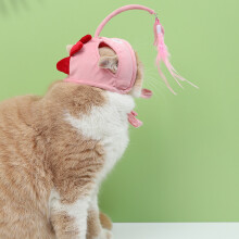 Cappello interattivo per gatti, ambiente di crescita per animali domestici con tessuto super morbido, giocattoli stimolanti per gatti per il comfort