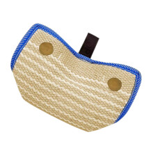 Dog Bite Training Pillow with Ergonomic Safety Handle, Jute Tug Toy for Medium to Large Dogs