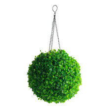 Artificial Boxwood Topiary Balls With Hanging Chains Solar Lantern Led Outdoor Light Indoor Outdoor Plant Ball Wedding Decor Large