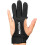 Archery Gloves Leather ThreeFinger Protector XL Size One Piece Protective Gear Accessories 3