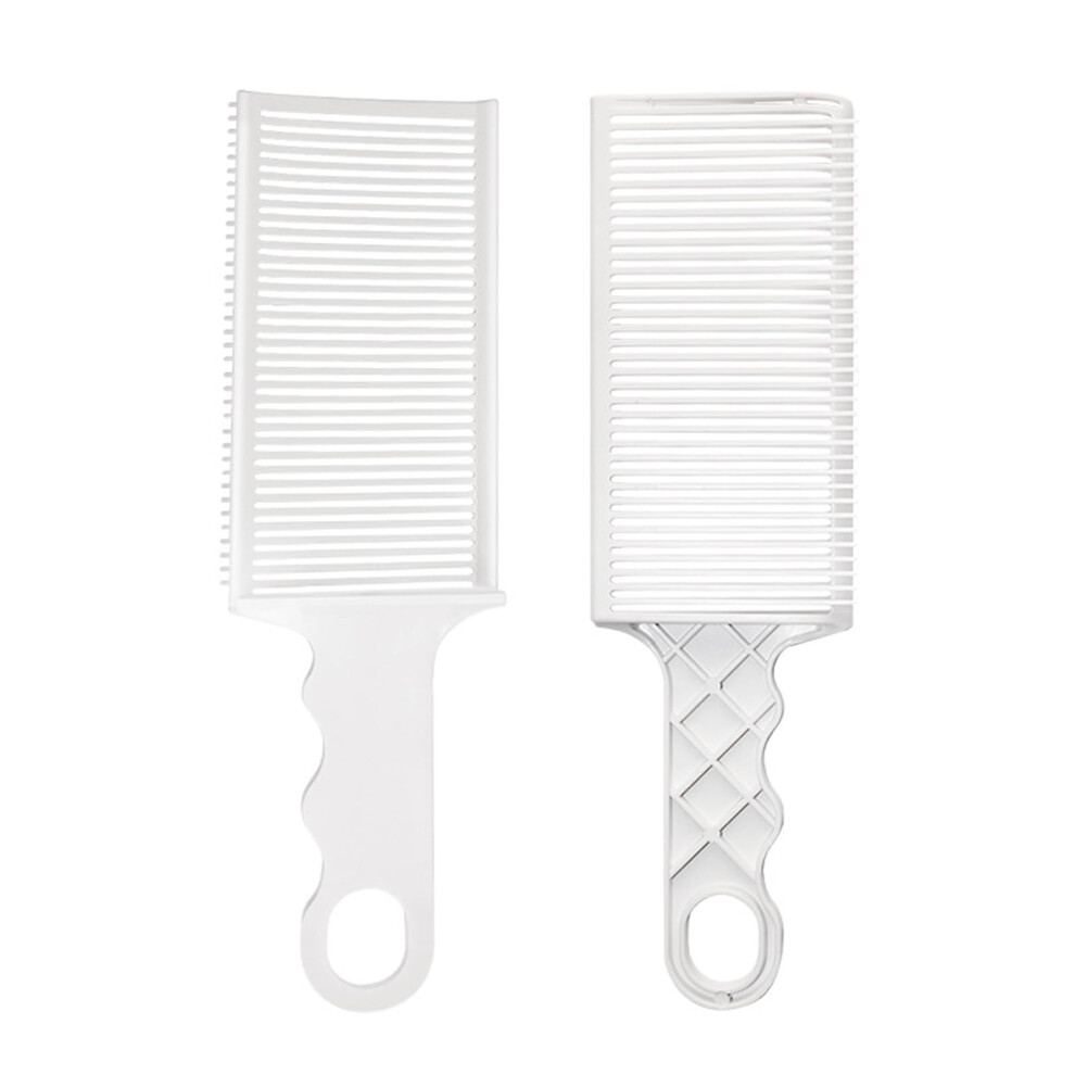 Unisex Antistatic Blending Flat Comb 2 Pack, Heatresistant Barber Fade Clipper Comb, Curved Gradienter For Men Salon