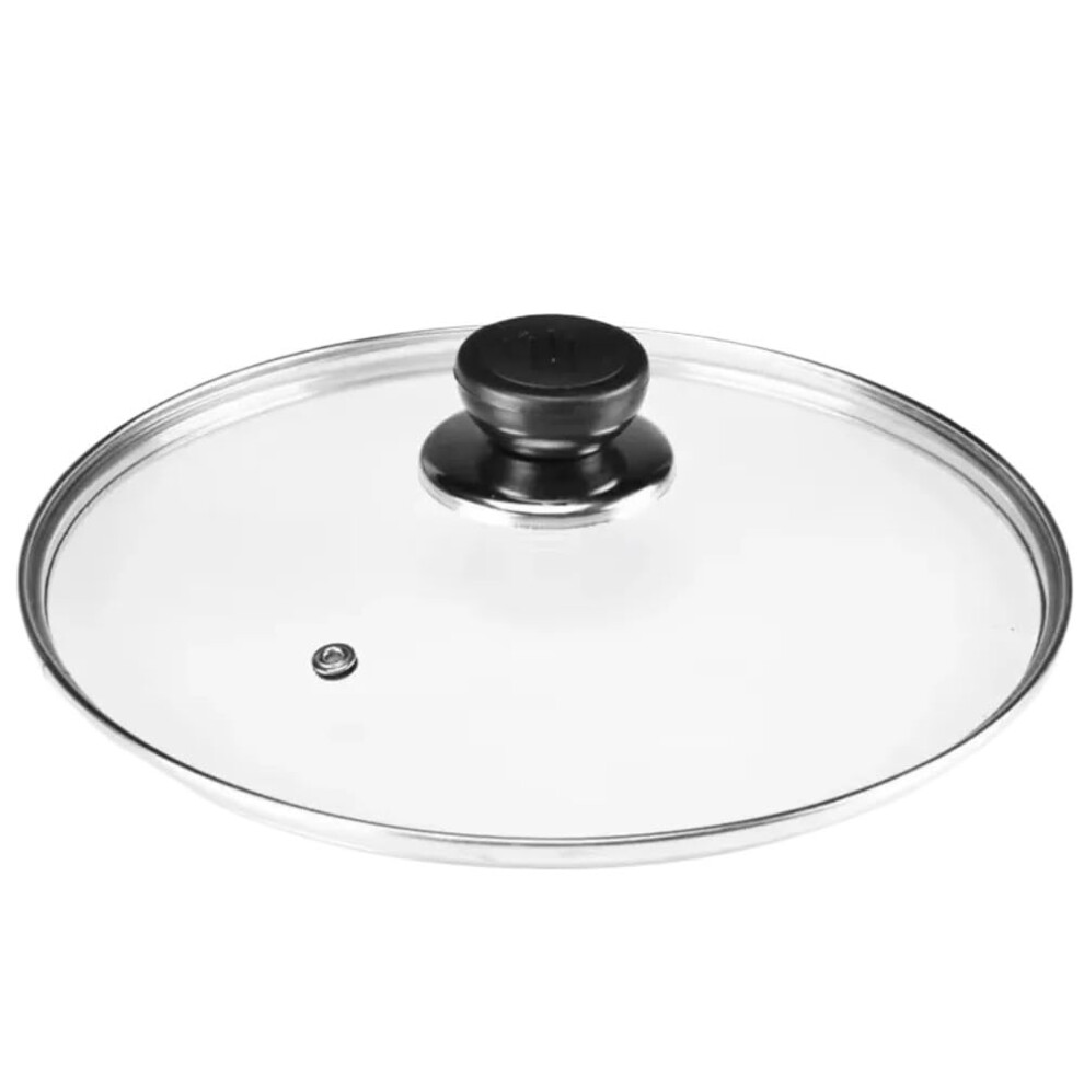 Universal Lid For Pots And Pans  Tempered Glass, AntiScald, Visible Pot Lid, 30 cm, Fits Frying Pans And Cookware-image-OPC-PPPXMXK-NEW