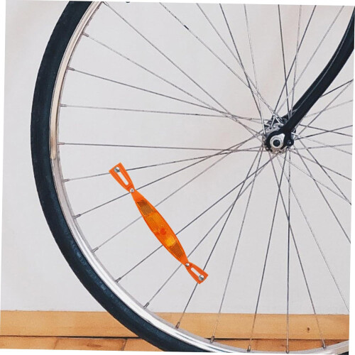Bicycle Wheel Reflectors 1 Pair Reflective Night Visibility Durable Universal Compatibility All Bikes 2