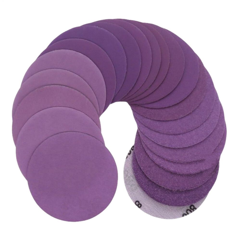 Round Sanding Discs Hook And Loop Sand Paper 60 Piece For Metal Wood Automotive Paint Finishing Professional Wet Dry Use 9382693026002