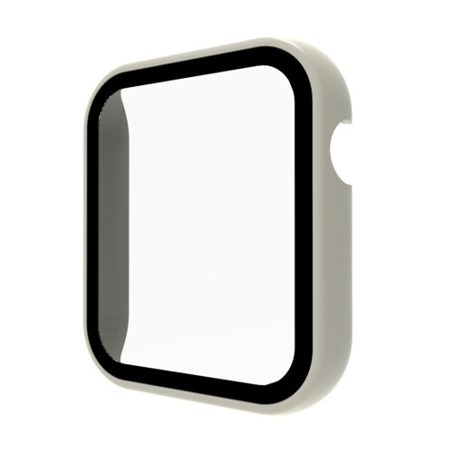 PC mince pour protection d'écran de coque pour-Blanc