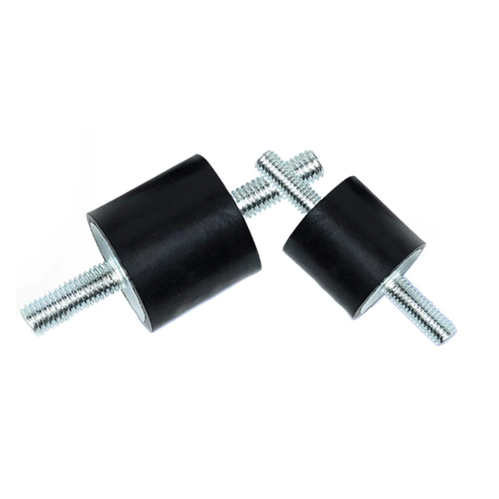 Rubber Shock Absorber Antivibration Isolator With Double Male Thread Mounts, M8x23mm, Dia 20/25/30/40Mm, Color Noir 9189345485954