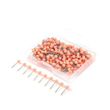Colored Ball Head Sewing Pins Long Quilting Pins for Fabric with Clear Storage Box