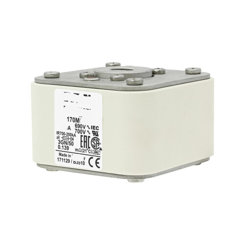 Fuse 170M6513 European Standard Cube Series Flat End Installation Type