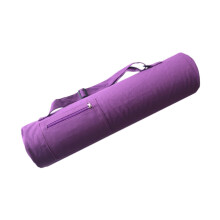 Yoga Mat Bag With Zipper Pouch, Yoga Mat Carrier For Yoga Class, Gym Travel, Office, Purple