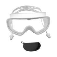 Swim Glasses For Adults With Storage Case White For Snorkeling And Water Activities