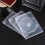 6Pcs Portable White Cd Case Separate Design Large Capacity for Storage 6