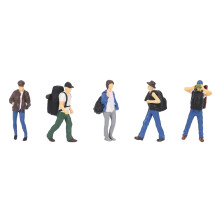 Hars Figuur 1:64 Schaal Diorama Straat Wandelaar Karakter Beeldje Backpacker Pak Miniatuur Puppet Zand Tafel Huishouden A