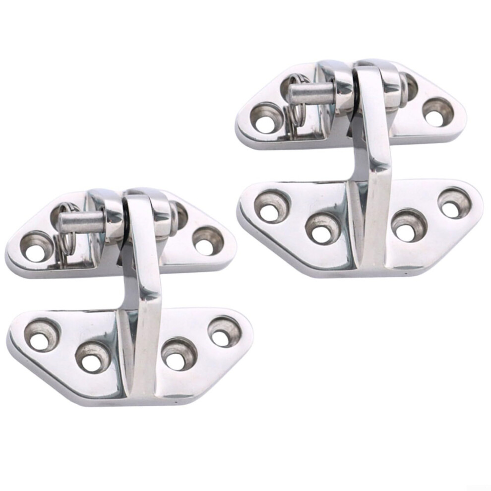 2 Pack Marine Boat Hinges 316 Stainless Steel Heavy Duty 71X66mm For Yacht Rv Cabinet Window 9199774896405
