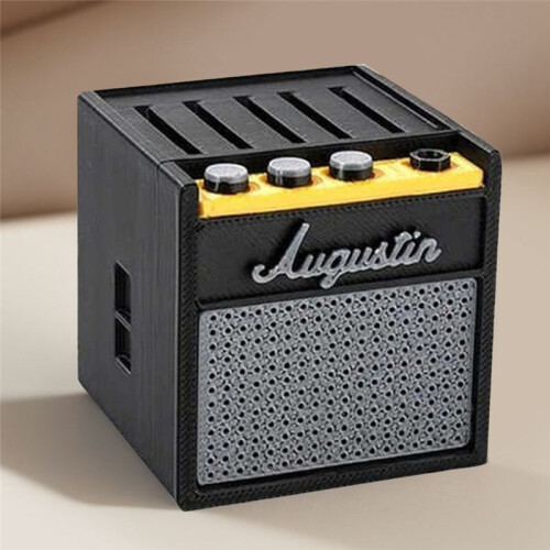 Gitarrvalshållare Plektrumhållare Gitarrförstärkare Högtalarvalshållare Retro Gitarrförstärkare Modell för Musiker Gitarrspelare 1
