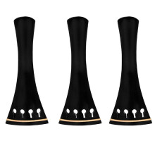 4/4 Violin Tailpiece Ebony Inlaid with Boxwood Violin Tailpiece Violin Accessories Replacement Kit