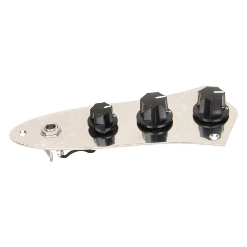 JB Bass Guitar Control Plate Wired Harness  Knobs for 4-String JB Bass Replacement Parts 2