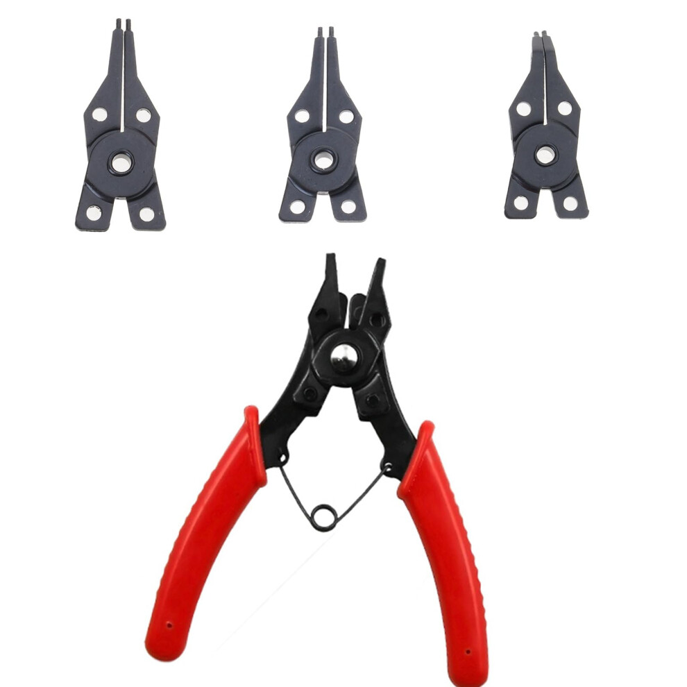 Circlip Pliers 4In1 Kit Internal/External Rings Remover, Crimp Tool, Snapped Rings, Retaining Circlip Pliers Ergonomic 9187378873830