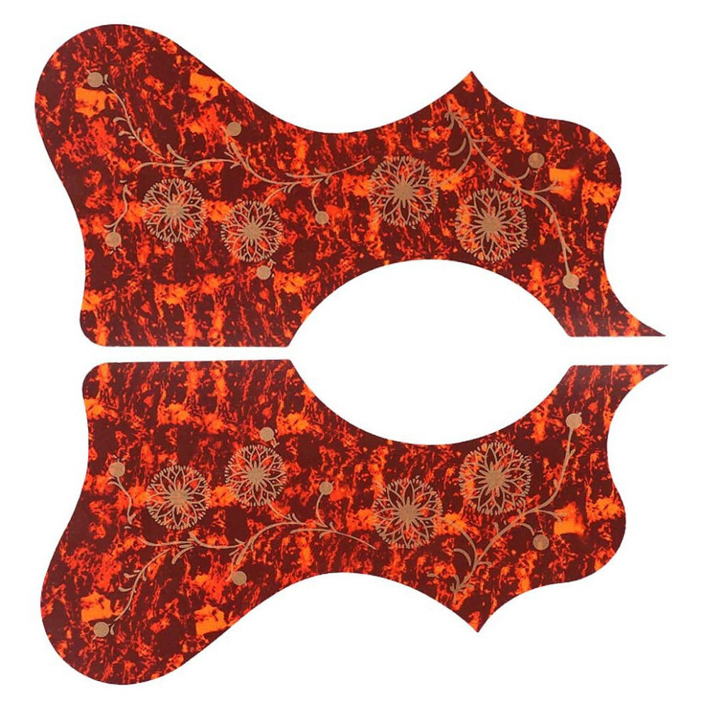 2Pack 41In Acoustic Guitar Pick Guard Anti-Scratch Parts Left/Right Hand - Brown 4713684656185