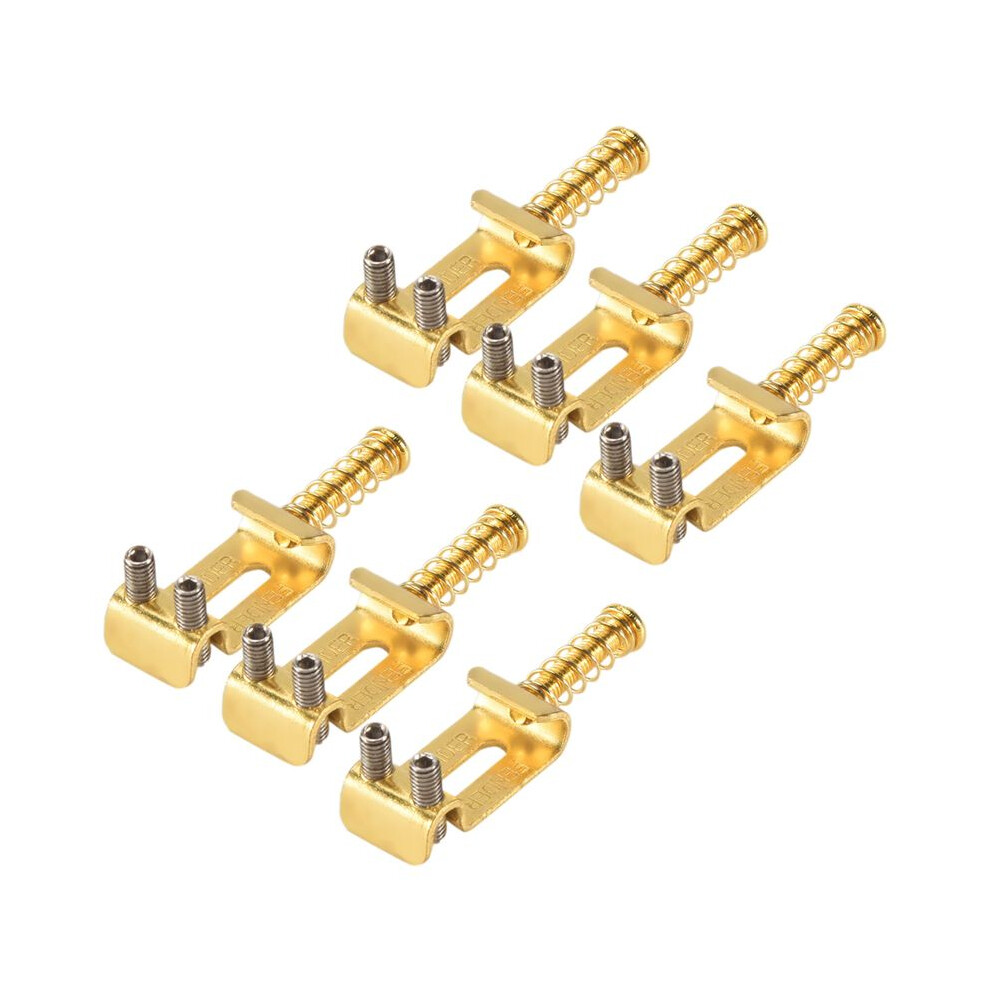 6 Roller Bridge Pull String Code Electric Guitar Saddle For Stratocaster Telecaster Electric Guitar Accessories Gold 4713726926221