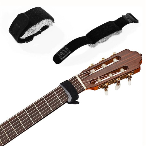 2 Pcs Guitar String Mute Dampener,Guitar Wraps Guitar String Cover Tape,Adjustable Guitar Mute,Fretboard Muting Straps 2