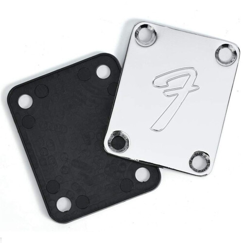 Placa de PescoçO de Guitarra de 4 Parafusos 70S com Parafusos (Preto) 2