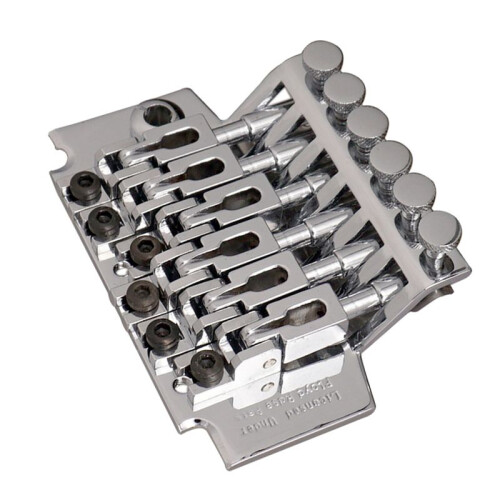 Chrome Electric Guitar Tremolo Bridge Double Locking Systyem/78MM Between the 2 Studs Centers/Strings Through Saddle 2