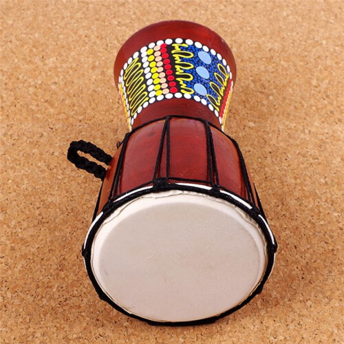Tambor Djembe Africano Profissional de 5 Polegadas Tambor de Mão Bom Som Percussão Instrumento Musical 1