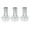3X Silver Motorcycle Exhaust Can Muffler Insert Baffle DB Killer Silencer 48mm X 80mm 1