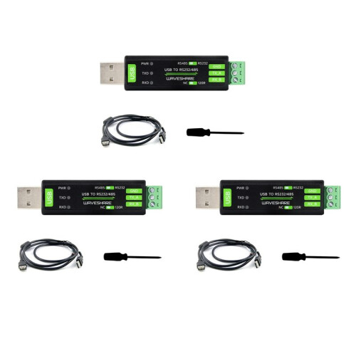 3X Waveshare Convertidor de ComunicacióN Serie USB una RS232/485 FT232RNL para  Linux Android Win 11/10/8.1/8/7 1