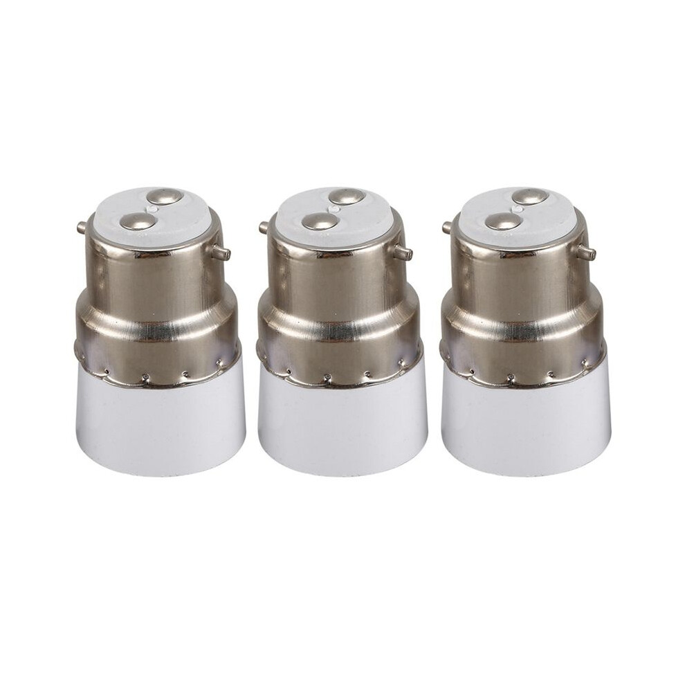 3X B22 To E14 Screw Led Bulb Socket Adapter Converter Light 6031668824206