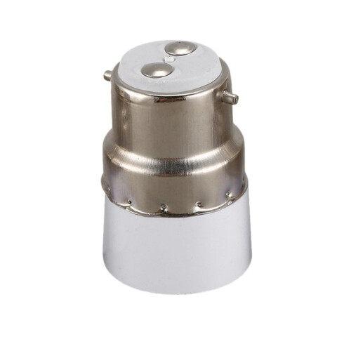 3X B22 to E14 Screw LED Light Bulb Socket Adapter Converter 1
