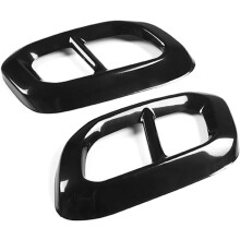 Car Exhaust Tip Black Stainless Steel ScratchResistant Tailpipe Cover for Mercedes GLC GLE GLS