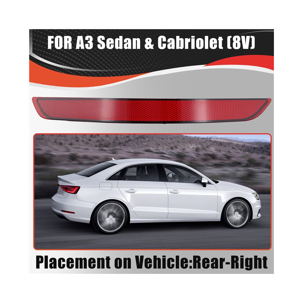 8Vd945106 Right Rear Bumper Reflector Tail Bars Brake Parking Warning For A3 Sedan Cabriolet 13-16 8V5945106a Light 6032472345598