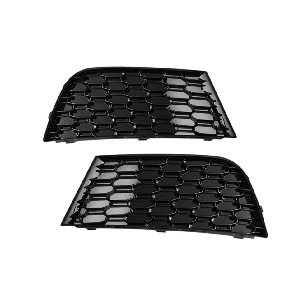 1 Pair Fog Lamp Frame Front Bumper Honeycomb Grid Fog Lamp Grille Cover For A3 8V Sline S- S3 Rs3 2017-2020 6033954379674