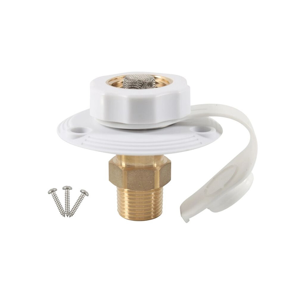 Rv Water Fill Inlet Water Fill Inlet Built In Check Valve Flange Hose Connector Connection Fill For Rv Marine Caravans 4714139526602