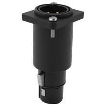 XLR 3Pin DMX512 Male to Female Converter Chassis Flange Panel Mount Feedthrough Adapter for Neutrik NA3MDF PCM-S-0629