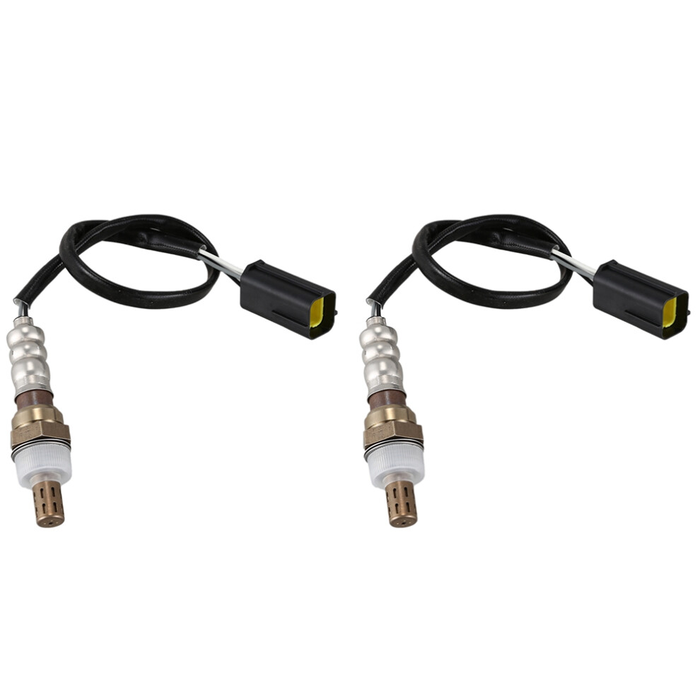 2X Front Lambda Oxygen Sensor For Aveo Kalos Lacetti Nubira 1.4 1.6 1.8 No 96418965 96325533 480Mm Black 4762073536706