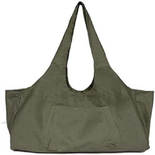 Large Yoga Mat Bag Canvas Yoga Mat Tote Bag Inside Zip Pocket Fits Most Size Mats