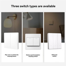 Tuya Zigbee 3.0 Single Fire Module Two-Way Control Support Voice Control DIY Home Automation 3 Gang